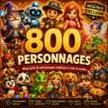 ⚡800 Personnages Animés