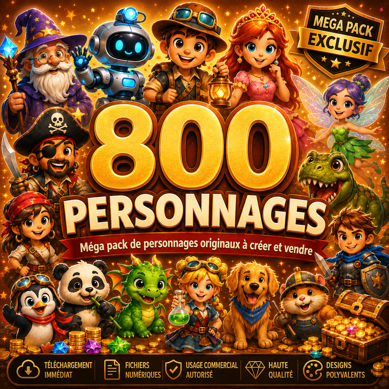 ⚡800 Personnages Animés