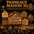 Panneaux maison 3D
