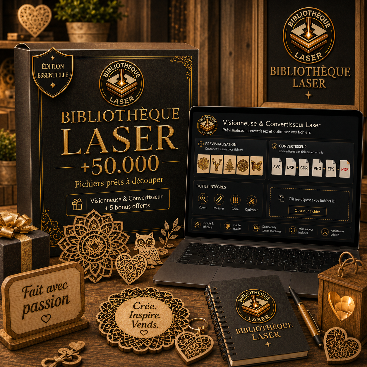 Bibliothèque Laser — +50.000 fichiers