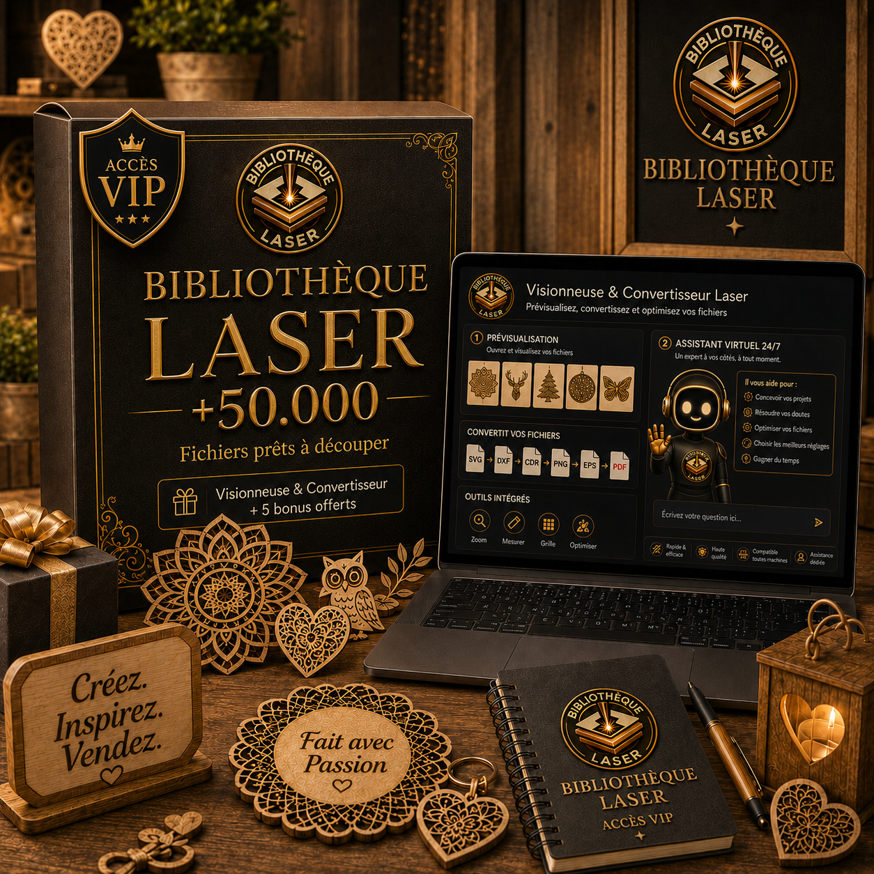 Bibliothèque Laser — +50.000 fichiers