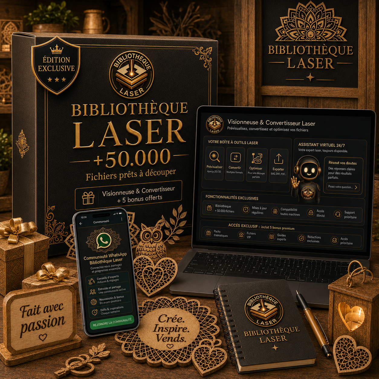 Bibliothèque Laser — +50.000 fichiers